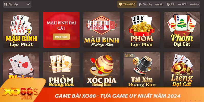 Game Bài XO88 - Tựa Game Vui Nhất Năm 2024