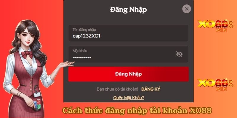 cách thức đăng nhập tài khoản xo88