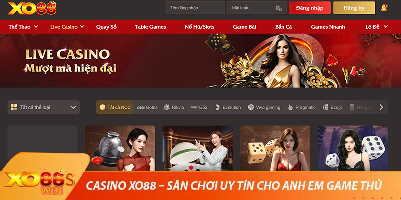 Casino XO88 – Sân Chơi Uy Tín Cho Anh Em Game Thủ