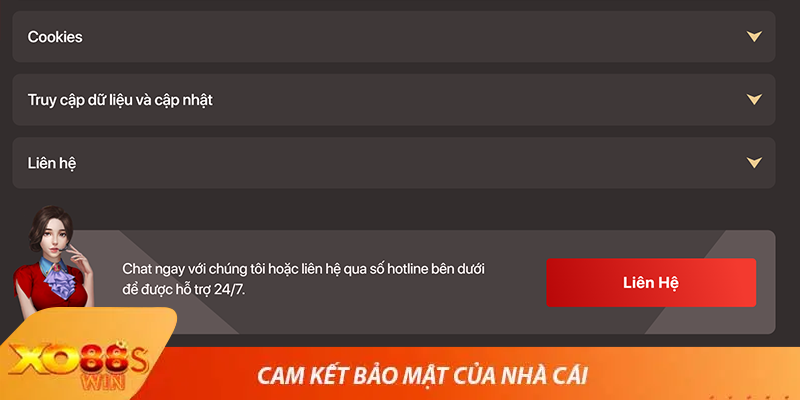 Cam kết bảo mật của nhà cái